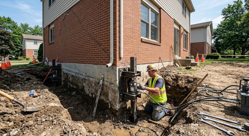 Sinking Foundation Repair in Clinton, TN