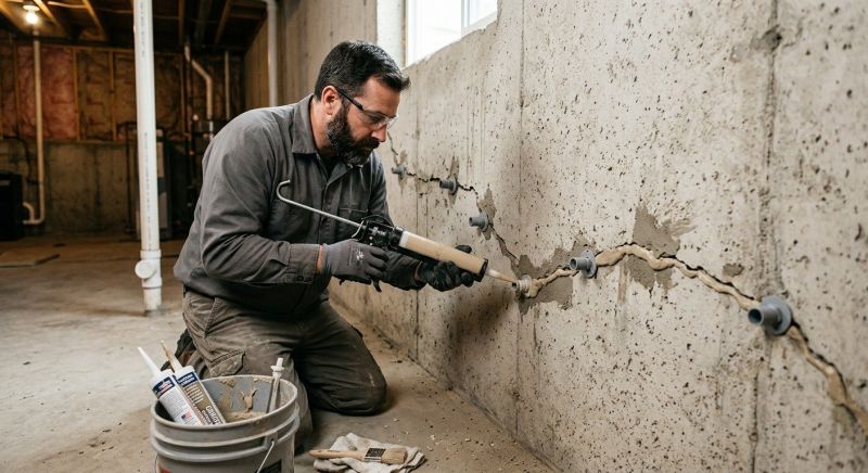 Basement Crack Repair in Roane County, TN