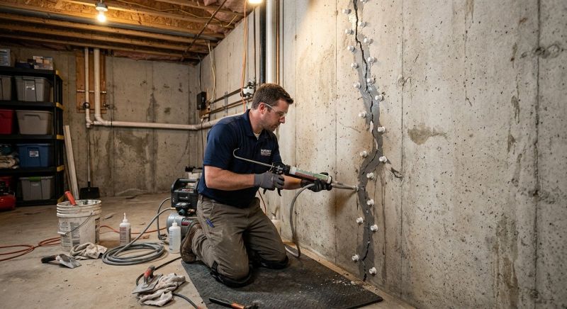 Basement Crack Repair in Roane County, TN