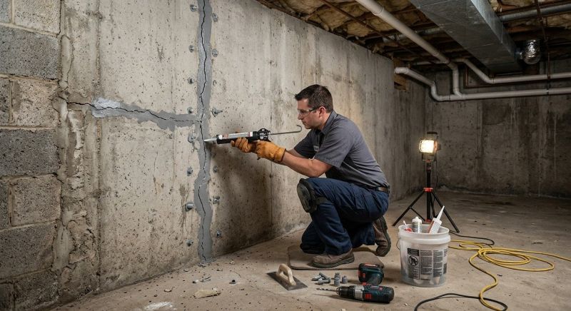 Basement Crack Repair in Roane County, TN