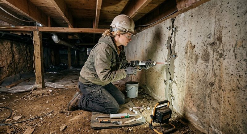 Basement Foundation Repair in Oliver Springs, TN