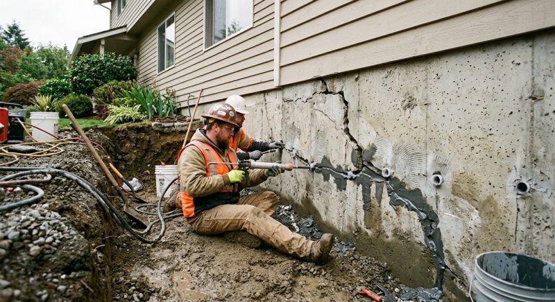Cracked Foundation Repair in Lenoir City, TN