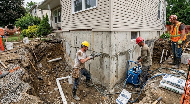 Cracked Foundation Repair in Loudon, TN