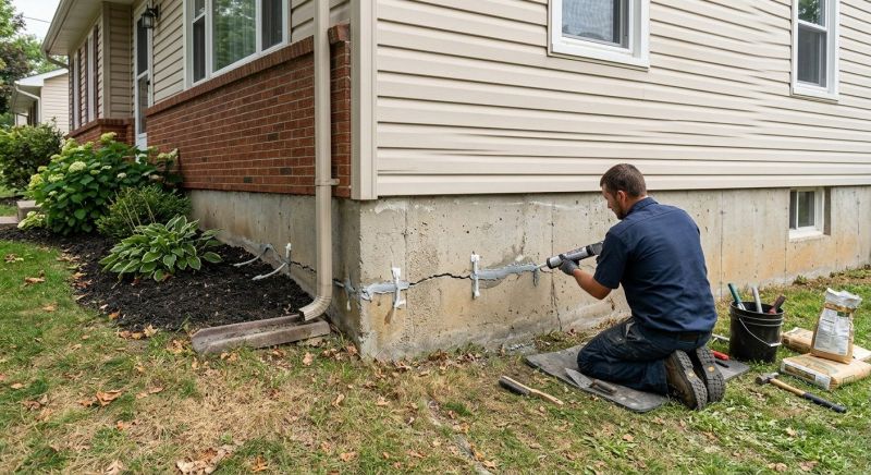 Cracked Foundation Repair in Morgan County, TN