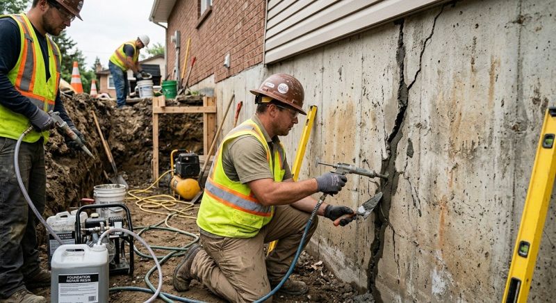 Cracked Foundation Repair in Oak Ridge, TN