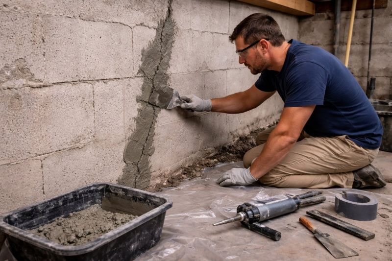 Foundation Crack Repair in Kingston, TN