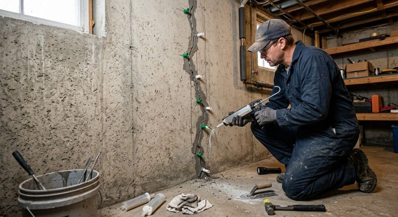 Foundation Crack Repair in Lenoir City, TN