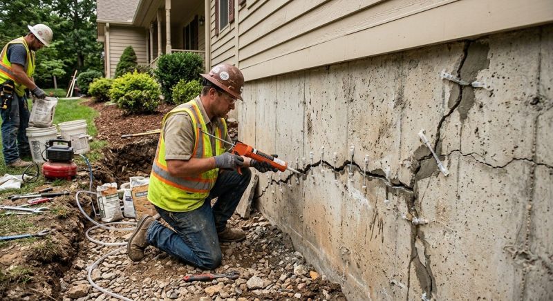 Foundation Crack Sealing in Roane County, TN