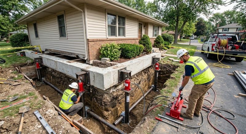 Foundation Jacking in Wartburg, TN