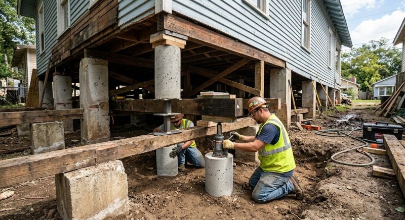 Foundation Pier Repair in Roane County, TN