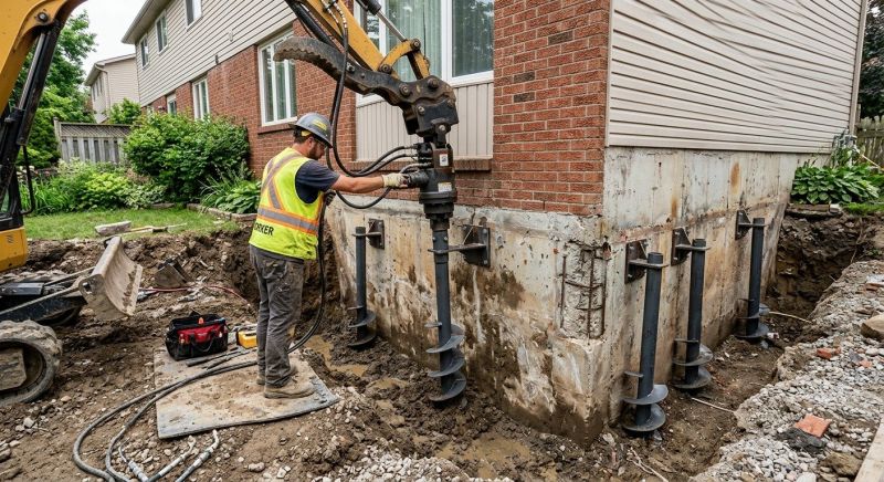 Helical Piers Installation in Roane County, TN