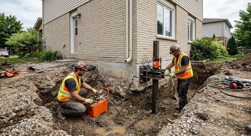 Sinking Foundation Lifting in Roane County, TN