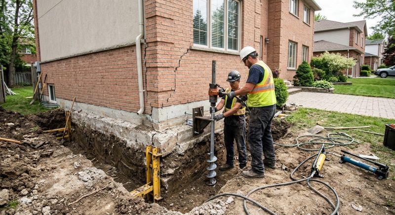 Sinking Foundation Repair in Kingston, TN