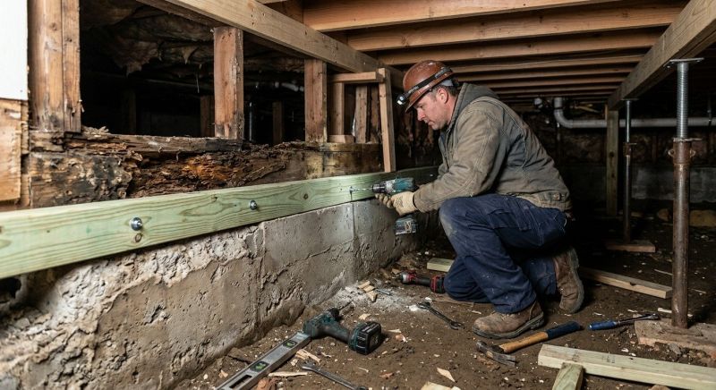 Sinking Foundation Repair in Loudon County, TN
