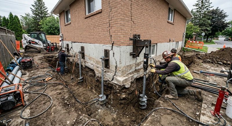 Sinking Foundation Repair in Oliver Springs, TN