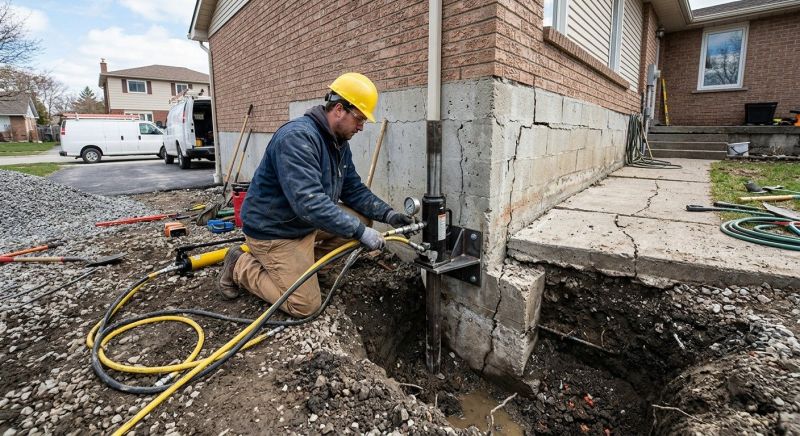 Sinking Foundation Repair in Oliver Springs, TN