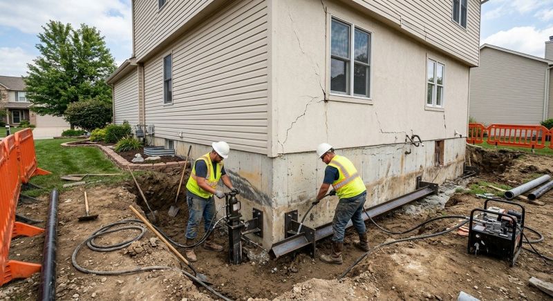 Sinking Foundation Repair in Wartburg, TN
